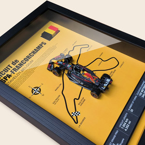 RB20 Red Bull verstappen 2024 công thức theo dõi xe mô hình nhựa quy mô <span class=keywords><strong>1</strong></span>:32 Áp phích 3D trang trí khung tường nghệ thuật - Product Image 3