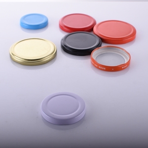 LOGOTIPO personalizado 70mm Multicolor roscado para botella de bebida sellada medicina comida caramelo tarro Metal Lug Finish Caps - Product Image 5