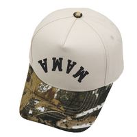 Casquette de baseball à 5 panneaux bicolore en coton avec logo brodé 3D personnalisé pour hommes – Style sport et course