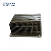 Plaque de refroidissement liquide en aluminium usinée sur mesure par CNC avec dissipateur thermique à tube de cuivre pour l'électronique de puissance