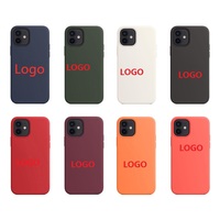 Nueva Funda de Silicona Personalizada con Logotipo, Funda de Teléfono Móvil de Silicona Líquida con Diseño Personalizado, Accesorios para iPhone