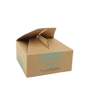 Caja de embalaje plegable de papel con logotipo personalizado, a todo color diseño personalizado, venta al por mayor, con mango