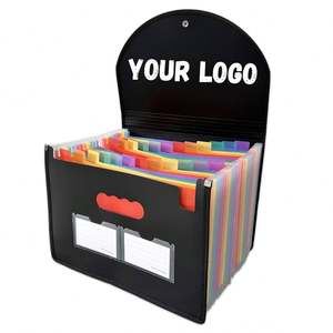 School Office Stationery Multi-color 25 Pockets A4 <b>Paper</b> Plastic rainbow Expanding <b>File</b> <b>Folder</b> Manufacturer - Product Image 2