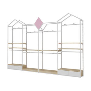 Stile moderno personalizzato <span class=keywords><strong>in</strong></span> <span class=keywords><strong>legno</strong></span> Baby Shop espositore eco-friendly negozio di abbigliamento per bambini <span class=keywords><strong>infissi</strong></span> per mobili Boutique - Product Image 6