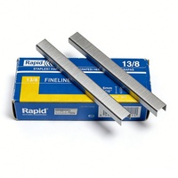 Agrafes en acier inoxydable argenté de haute qualité Surwin, usage industriel intensif, 131/8, boîtes de 5000 pièces/boîte, pour l'école/la maison/le bureau