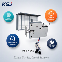 Serrure de casier intelligente KSJ KSJ-666B, serrure à solénoïde, serrure électronique pour armoire, livraison de colis, ANSI Grade 1, DC12V/24V, armoire de rangement