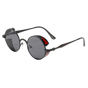 Steampunk Cross-Border Retro <span class=keywords><strong>Lunettes</strong></span> <span class=keywords><strong>de</strong></span> <span class=keywords><strong>soleil</strong></span> pour hommes et femmes Round Dot Paint Anti-UV400 Optical Lenses for <span class=keywords><strong>Amazon</strong></span> Selling - Product Image 1