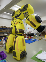 Décoration de défilé, marionnette de Costume de transformateur gonflable jaune pour la Performance d'événements
