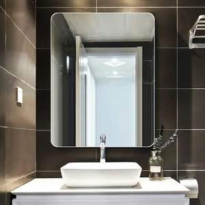 <b>Frameless</b> Modern Wall <b>Mirror</b> with Smooth Durable Glass Ideal for Living Room Bedroom Office and Hotel Spaces - Product Image 3