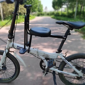 Siège enfant avant en métal pour vélo de montagne et vélo pliant - Siège de sécurité pour bébé entièrement enveloppant - Product Image 2