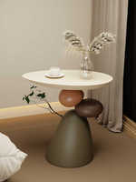 Petite table de style crème, luxe léger, pour usage domestique, sensation haut de gamme, table d'appoint pour canapé