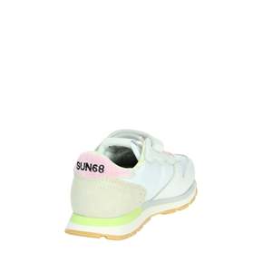 Sun68 Zapatillas para niña Blanco Rosa Cierre con velcro Zapatos casuales - Product Image 3