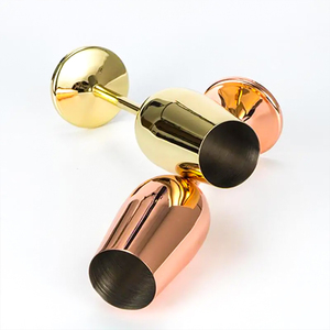 Custom Logo Colored 220ml Long Stem Metal <strong>Champagne</strong> <strong>Flute</strong> SS304 Stainless Steel Sparking Wine Glass for Bar Party Restaurant - Product Image 3