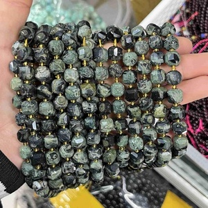 Prix d'usine Perles cubiques à facettes de 8 mm en pierres précieuses naturelles (Jade Citron, Jaspe <span class=keywords><strong>Lilas</strong></span>), brin de 15 pouces de perles cubiques pour la fabrication de bijoux - Product Image 4