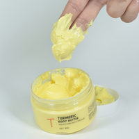 L'usine fournit directement la crème de beurre corporel végétalien Nature beurre de karité Oem lotion corporelle hydratante beurre corporel au curcuma fouetté