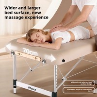 Lit de massage pliant en acier inoxydable, lit de spa portable pour usage domestique, lit de thérapie, lit de soins de santé pour la médecine traditionnelle chinoise