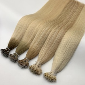 制造工厂批发优质全角质层对齐天然人类未加工100% 人类原始原始头发纳米头发 - Product Image 2