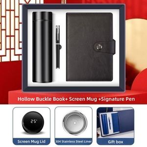 Cuadernos al por Mayor Personalizables de Lujo, Cuaderno de Cuero de Alta Calidad con Bolígrafo, Juego de Regalo de Cuadernos Promocionales - Product Image 2