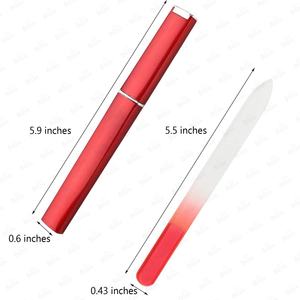 Nouveau design logo personnalisé coloré <span class=keywords><strong>lime</strong></span> à ongles en <span class=keywords><strong>verre</strong></span> nano tchèque durable portable avec étui - Product Image 3