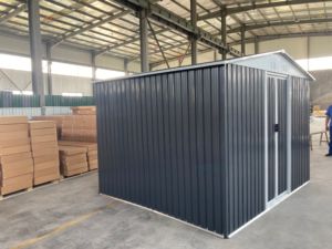 Cobertizo <span class=keywords><strong>de</strong></span> <span class=keywords><strong>jardín</strong></span> <span class=keywords><strong>de</strong></span> 10*12 pies para almacenamiento al aire libre Puerta corredera Apex Techo Cobertizo <span class=keywords><strong>de</strong></span> metal <span class=keywords><strong>Venta</strong></span> barata - Product Image 5