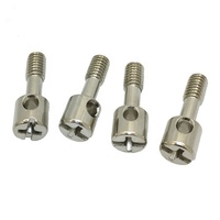 Vis de fixation à tête fraisée en acier inoxydable nickelé M3, norme DIN, filetage partiel, pour montage en boîtier