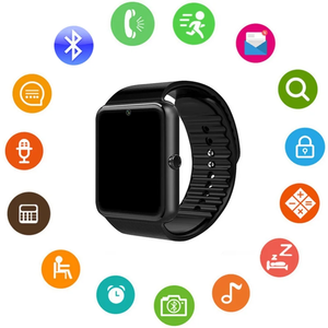 Nouvelle arrivée GT08 montre intelligente téléphone forme carrée avec caméra prend en charge la carte TF carte Sim compatible Facebook <span class=keywords><strong>iPhone</strong></span> - Product Image 5
