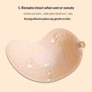 <span class=keywords><strong>Pegatinas</strong></span> Adhesivas para el <span class=keywords><strong>Pecho</strong></span> sin Tirantes con Forma de Mango, Venta al por Mayor, para Vestidos de Novia, Ropa Interior Especial, Transpirables, Invisibles, Ultrafinas para Verano - Product Image 3
