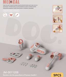 Coffret de jeu de rôle médical pour enfants, médecin et infirmière, hôpital, médicaments, jeu d'imitation, jouet en plastique avec son et lumière, stéthoscope, fonctionne sur piles - Product Image 3
