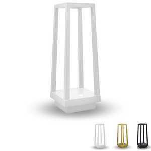 Lanterna Wireless Touch con Luce LED Dimmerabile 14x14x28cm Batteria 1800mAh Opzioni Colore - Product Image 1