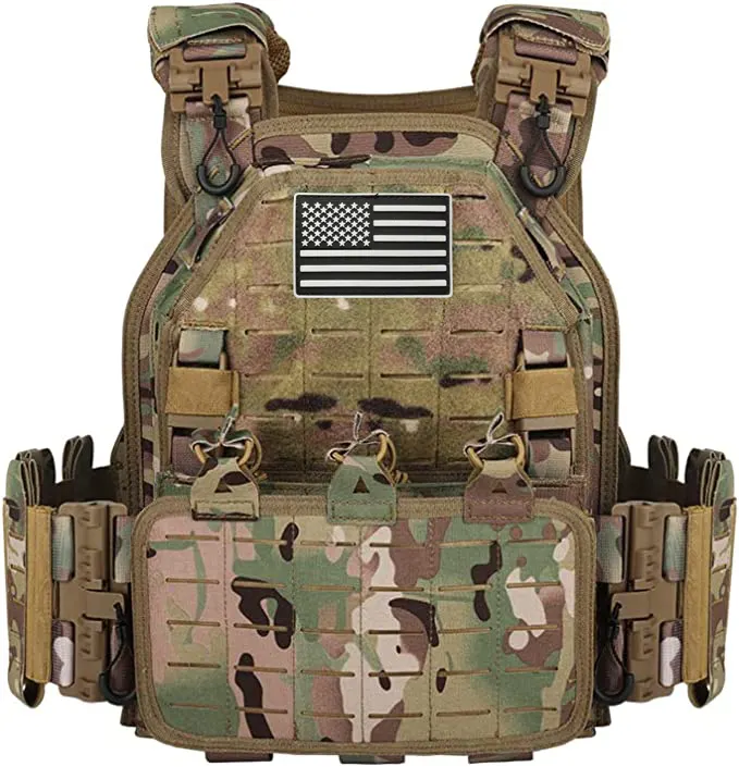 Chalecos tácticos LOOPOD cortados con láser, chaleco de liberación rápida molle plate Carrier chalecos de protección CS paintball para exteriores