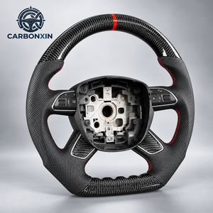 Volant de voiture en fibre de carbone forgée pour Audi C6 A6L A4 A4L B7 A3 8P Q7 TT S4 B7 S6 C6 Tts Mk2 A4 B7 S5 B8.5 Q3 S4 C7 Sq5 - Product Image 4