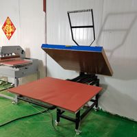 Presse à chaud manuelle de qualité industrielle, nouvelle, 220V, 80*100cm, haute pression, grand format, plateau plat, impression par sublimation sur vêtements