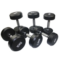 Haltères de gymnastique rondes en caoutchouc réglables de 10kg à 50kg Équipement de gymnastique durable pour l'haltérophilie et l'entraînement