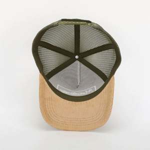 OEM Custom High Quality 5 Panel Adult Men Women Embroidery <b>Hook</b> Loop Patch Logo Mesh Snap Back Cap Gorras Corduroy Trucker Hat - Product Image 6