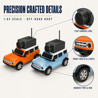 Modèle 6405 Voiture RC avec caméra FPV 1:64, télécommande APP 2,4 GHz, HD 720P, Prête à l'emploi, Expert, 4 canaux, Intérieur/Extérieur, pour enfants de 8 ans et plus
