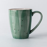 Tasses à café en céramique en gros 10.6oz 14oz en porcelaine verte, design européen, origine Chaozhou, pour restaurants, hôtels et mariages