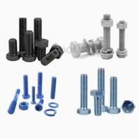 Factory Supply A193 B7 PTFE Stud Bolt / Double Ended Threaded Rod, M16 X 100mm, Zinc Plated, Custom Length & Coating Accepted
