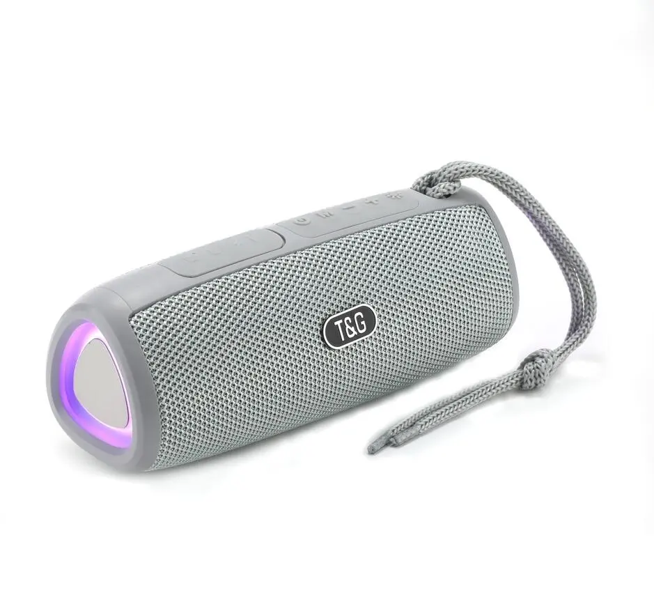 Wholesale Portable Bluetooth LED Light Portable Waterproof Outdoor surround sound stereo Wireless blue tooth speaker