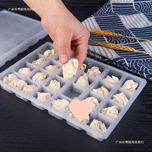 Mini Wonton <b>Container</b> 24 Compartments Plastic Food Storage <b>Box</b> For Frozen Takeout Breakfast Packaging - Product Image 1