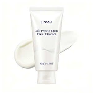 Limpiador Facial de Crema de Proteína de Seda Personalizado OEM ODM 120g con Ácido Hialurónico Doble HA, Espuma Rica, Limpieza Profunda e Hidratante - Product Image 4