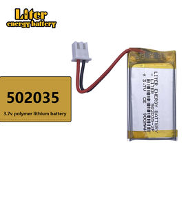 แบตเตอรี่ลิเธียมโพลิเมอร์<span class=keywords><strong>502035</strong></span>-2P 3.7V 900mAh ชาร์จไฟได้สำหรับลำโพงชุดหูฟังพร้อม XH2.54mm - Product Image 4
