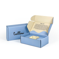 Boîte d'expédition en carton ondulé personnalisée avec laminage mat et gaufrage, boîte d'expédition recyclable pour le commerce électronique