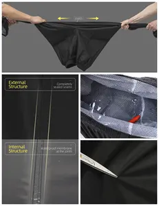 Pantalones de lluvia de alta calidad para mujer, impermeables, para ciclismo, correr al aire libre, caminar, caminar, pantalones impermeables transpirables resistentes al desgaste