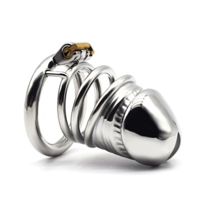 Dispositivo de Castidad Masculina, Jaula para Pene de Acero Inoxidable, Productos de Sex Shop, Candado de Castidad para Hombres - Product Image 1