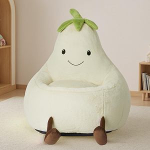 Canapé pouf en forme d'avocat pour enfants, chaise portable pour enfants avec rembourrage en polyester, options de couleurs - Product Image 3