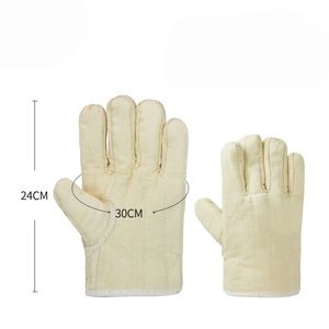 <span class=keywords><strong>Gants</strong></span> industriels résistants à la chaleur, en coton épais, protection contre les hautes températures et les brûlures pour une utilisation au four et au micro-ondes - Product Image 6