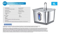 Fontaine à eau intelligente sans fil pour animaux de compagnie, en acier inoxydable, distributeur d'eau automatique pour animaux de compagnie avec capteur radar et application