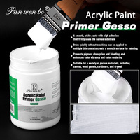 100ML Capa Base para Pintura, Medio Acrílico, Pasta Moldeadora, Imprimación para Pintura Acrílica, Gesso, Pasta de Modelado Transparente, Imprimación Blanca Gesso