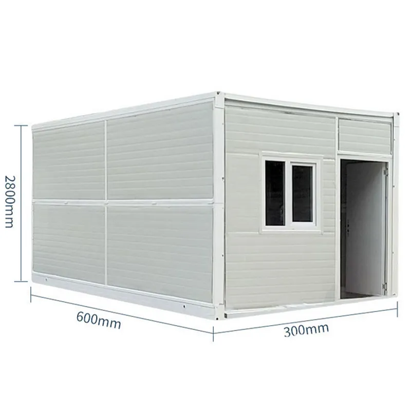 Quick Installation 20Ft 40Ft Folding Prefab Container Houses Foldable Container Prefab Tiny Homes Site Office