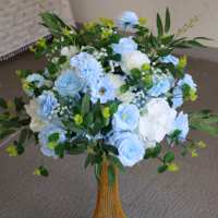 Fabricant de fleurs artificielles en gros vend des boules de fleurs en soie de haute qualité pour la décoration de mariage et de table
